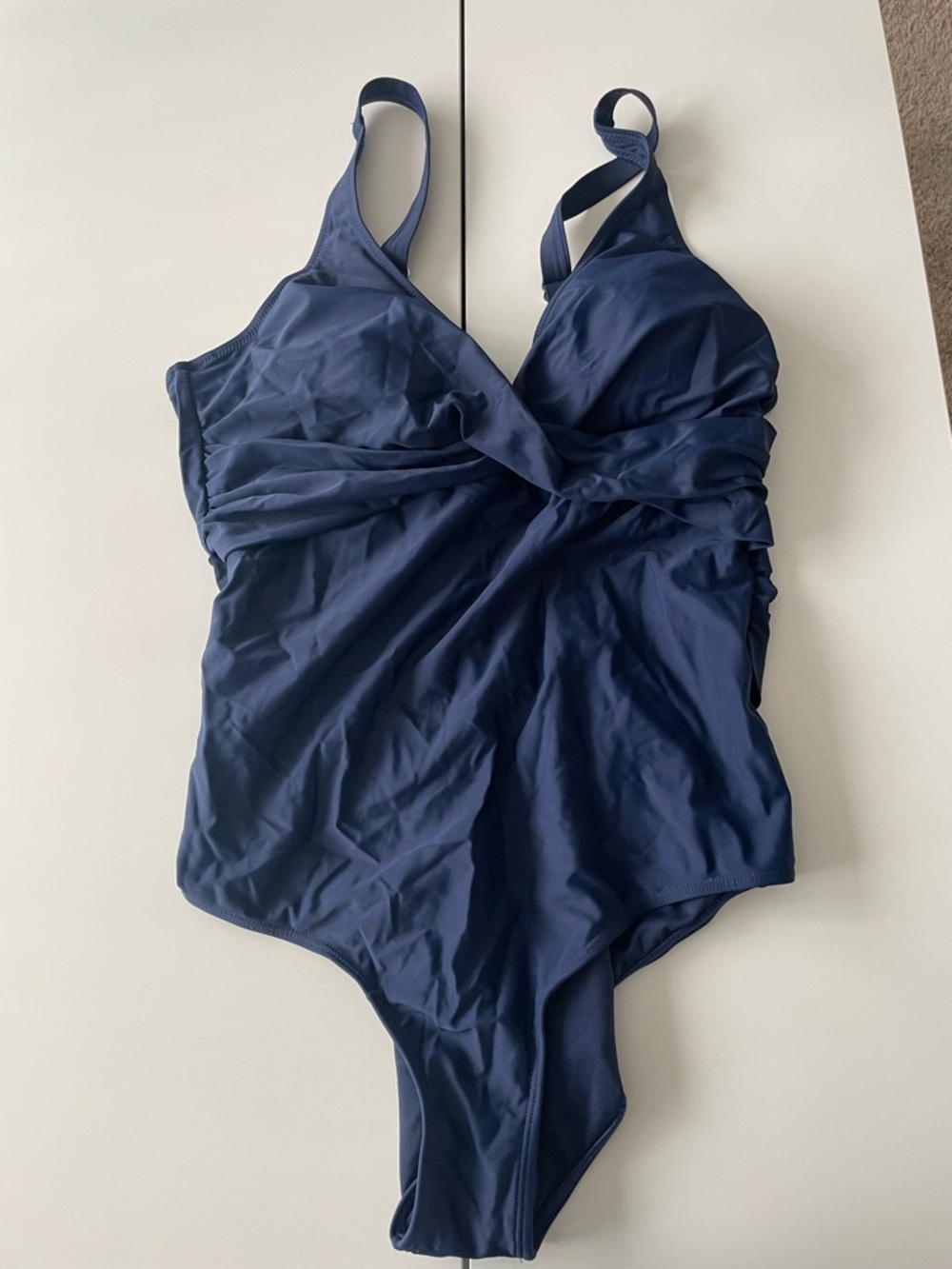 Amazon Women's One-Piece Swimsuit Navy Blue